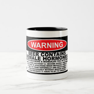 Sexistisches Bier Zweifarbige Tasse