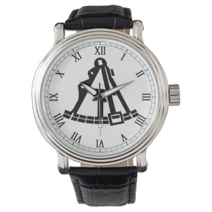 Sextant auf einer Uhr