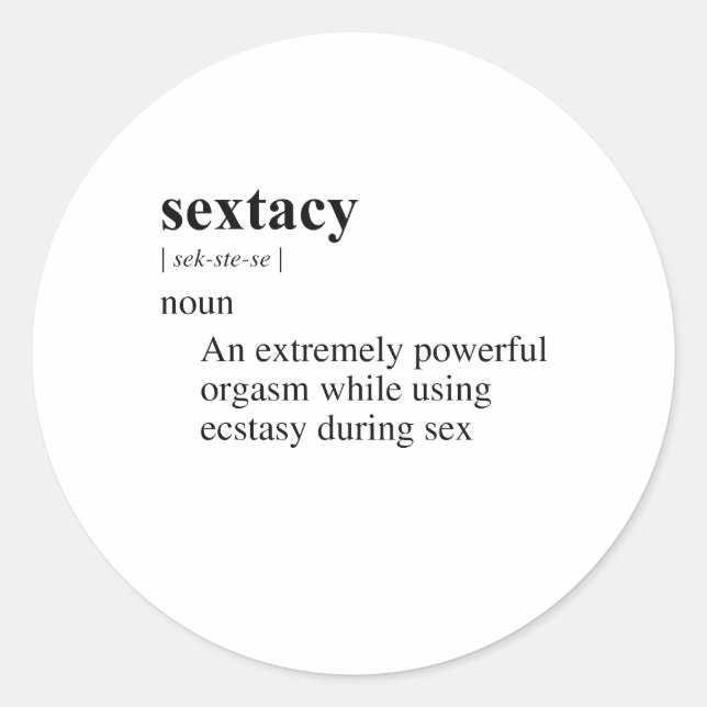 SEXTAY RUNDER AUFKLEBER (Vorderseite)