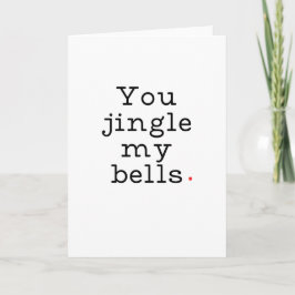 Sexuelle und lustige Weihnachtskarte Feiertagskarte