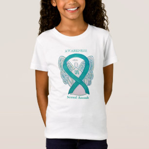 Sexueller Angriff Aquamarines Bewusstsein Ribbon A T-Shirt