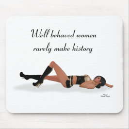 Sexy Brünett Pinup Girl Schlafmaus Pad Mousepad