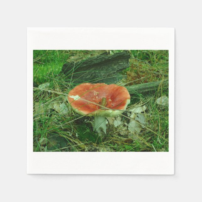Sexy Forest Mushroom Napkins Polen Serviette (Vorderseite)