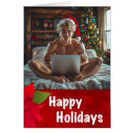 Sexy Gay Ordinateur "Gigachad" Joyeuse carte de va