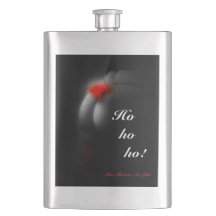 Sexy Glamour Babe Christmas "ho" Joke Hip Flask