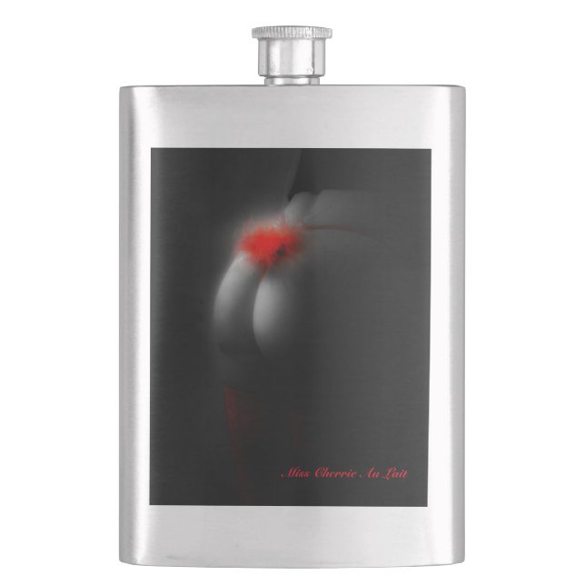 Sexy Glamour Babe Weihnachts-Hip Flask Trinken Flachmann (Vorderseite)