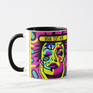 sexy lady pshycodelic editierbar tasse