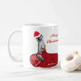 Sexy Mrs Santa Retro Pinup Girl Weihnachtsfrau Tas Kaffeetasse