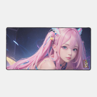 Sexy Pink Anime Girl Desk Schreibtischunterlage
