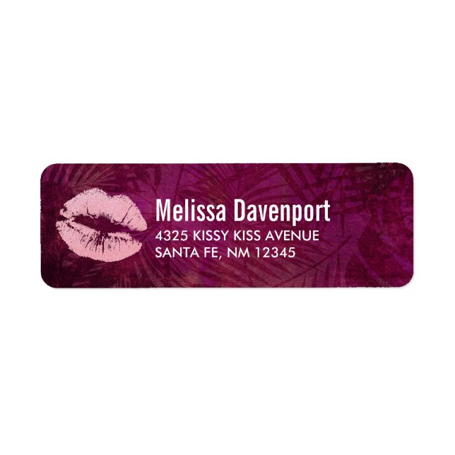 Sexy Pink Glitzer Lips Glamour (Vorne)