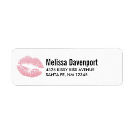 Sexy Pink Glitzer Lips Glamour