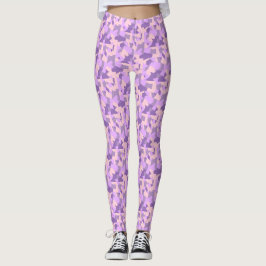 Sexy Pink Hot Yoga Black Light Camouflage Leggings