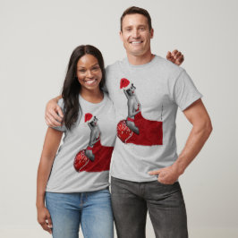 Sexy Pinup Girl Santa Mens Burnout Weihnachts-Shir T-Shirt