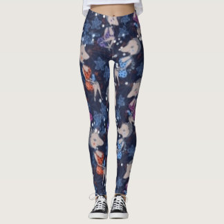sexy Rattenblau-Leggings Leggings