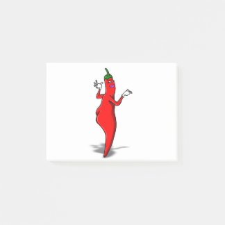 Sexy Red Hot Chili Paprikaschoten Post-it Klebezettel