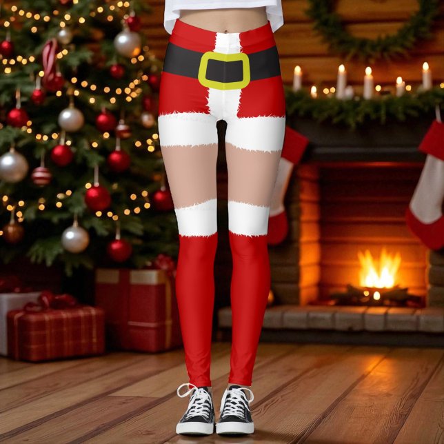 Sexy Santa Christmas Strumpfs Neuer Spaß Leggings (Sexy Santa Christmas Stockings Novelty Fun Leggings by Ricaso. Cute holiday clothing )