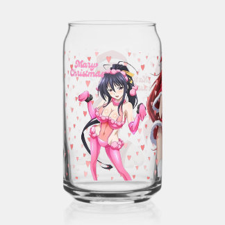 Sexy Santa Frohe Weihnachten Pinkes Herz Anime-Div Dosenglas