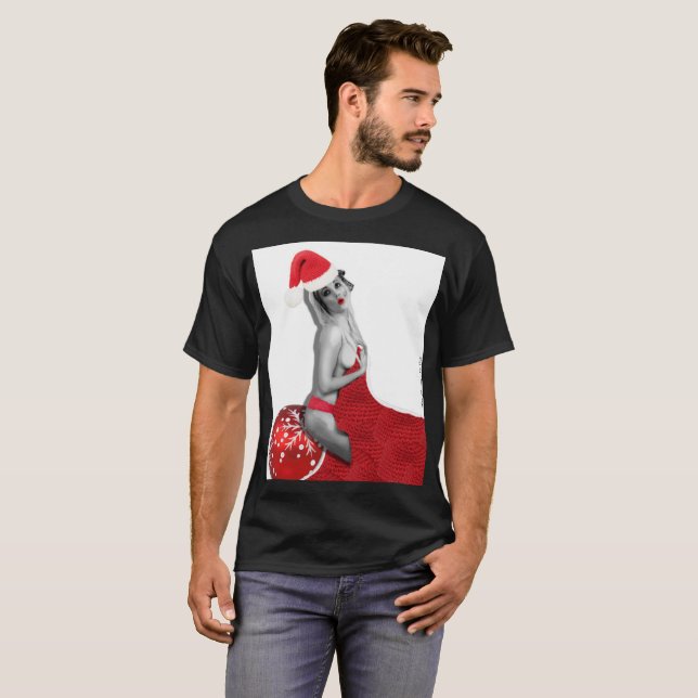 Sexy Santa Pinup Giro del Malcantone T - Shirt (Vorne ganz)