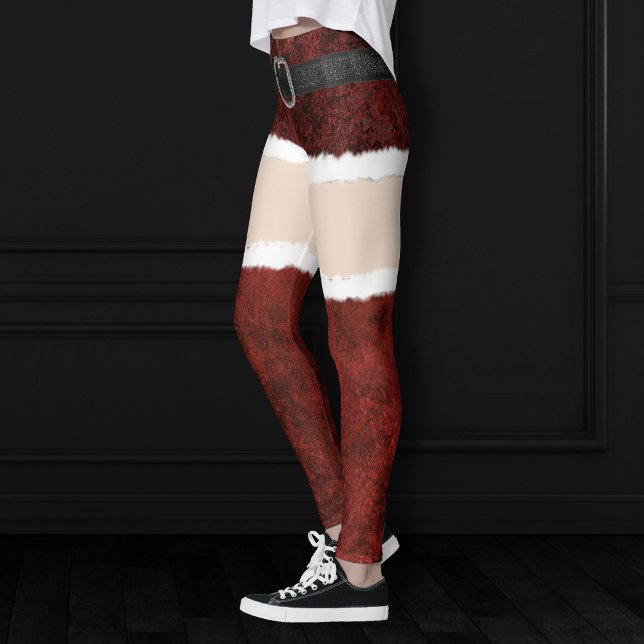 Sexy Santa Thigh High Fur Stiefelrock | Blasse Hau Leggings (Von Creator hochgeladen)