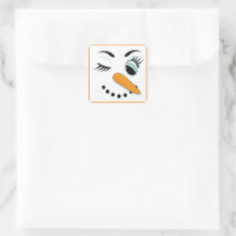 Sexy Snowman Niedlich Winking Snow Woman
