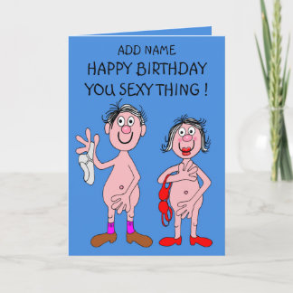 Sexy thing bIrthday card Karte