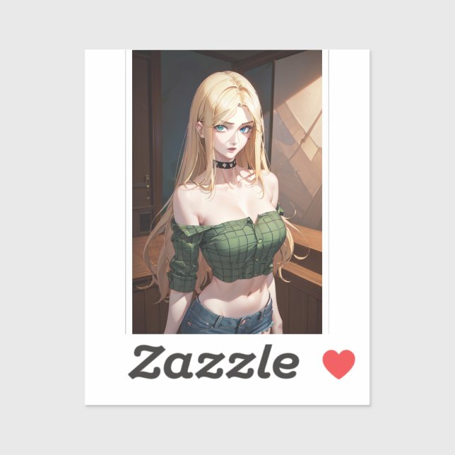 Sexy Village Girl Aufkleber (Blatt)