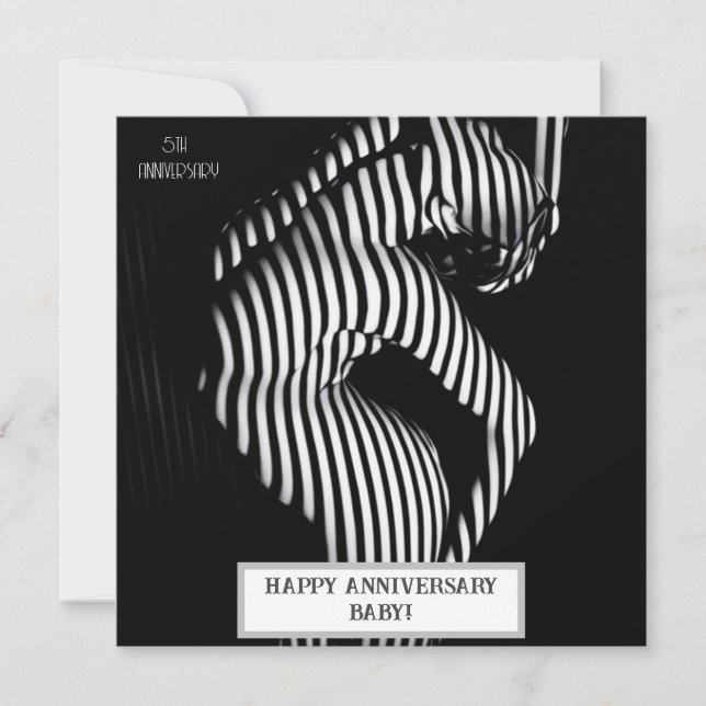 Sexy Wedding Anniversary Naughty Save The Date (Vorderseite)