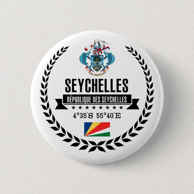 Seychellen Button (Vorderseite)