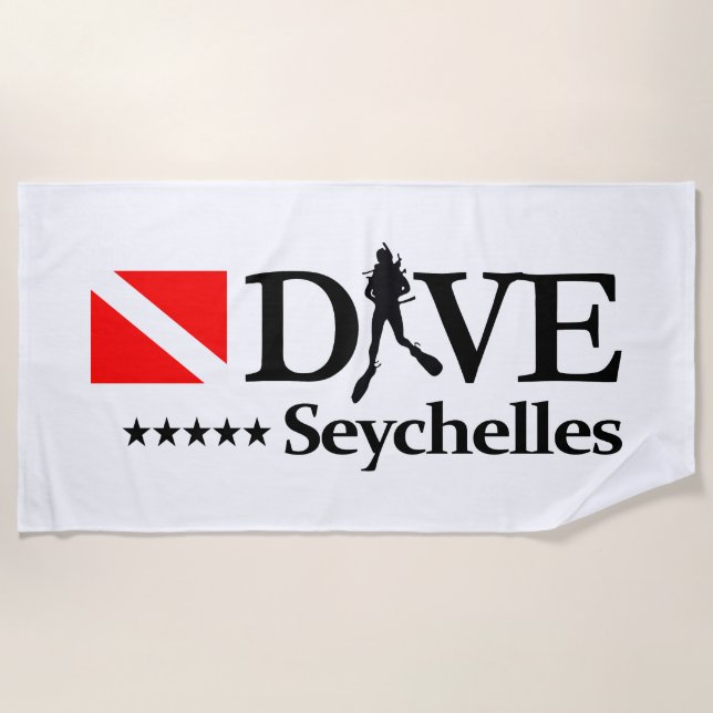 Seychellen DV4 Strandtuch (Vorderseite)