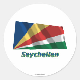 Seychellen Fæmit Namen Runder Aufkleber