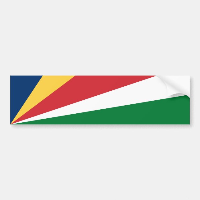 Seychellen-Flagge Autoaufkleber (Vorne)
