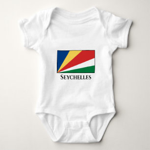 Seychellen-Flagge Baby Strampler