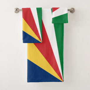 Seychellen-Flagge Badhandtuch Set