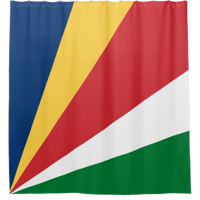 Seychellen-Flagge Duschvorhang (Vorderseite)