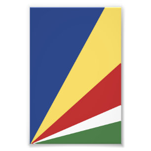 Seychellen-Flagge Fotodruck