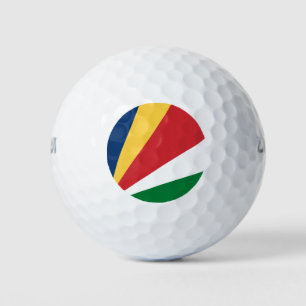 Seychellen-Flagge Golfball