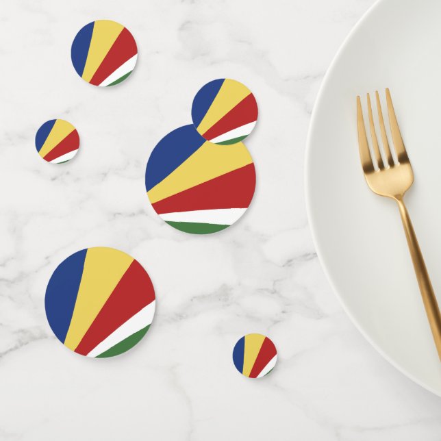 Seychellen-Flagge Konfetti (Gruppe)