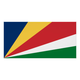 Seychellen-Flagge Poster