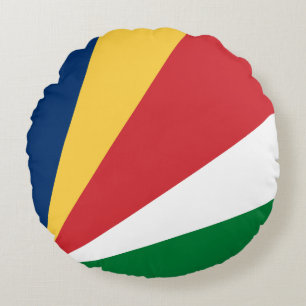 Seychellen-Flagge Rundes Kissen