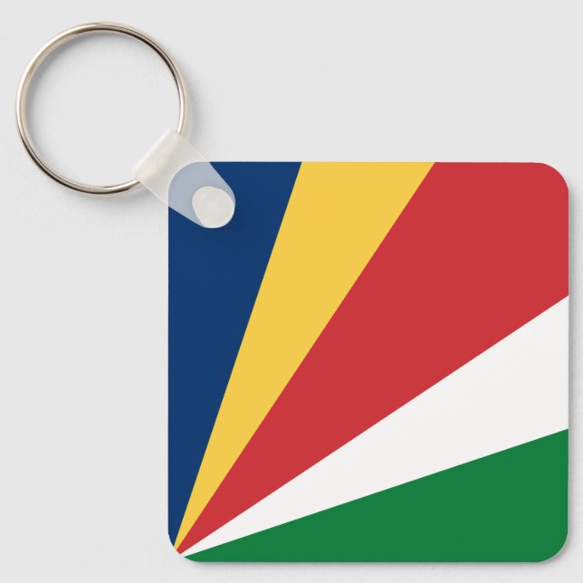 Seychellen-Flagge Schlüsselanhänger (Vorderseite)