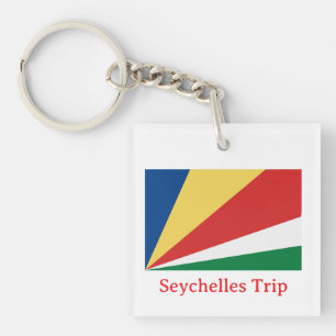 Seychellen Flagge Schlüsselanhänger
