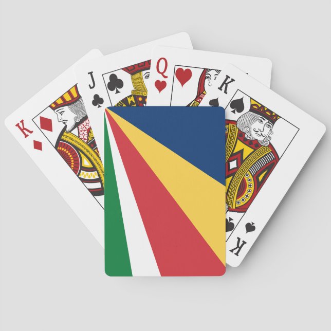 Seychellen-Flagge Spielkarten (Rückseite)
