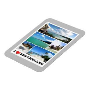 Seychellen - I Liebe - Magnet
