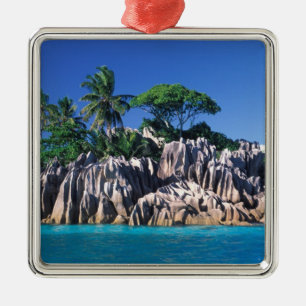 Seychellen. Ilot St. Pierre (bei Praslin) Silbernes Ornament