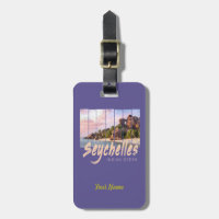Seychellen Indischer Ozean Vintager Sonnenuntergan
