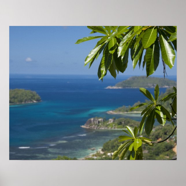 Seychellen, Insel Mahe. Western Küste Poster (Vorne)