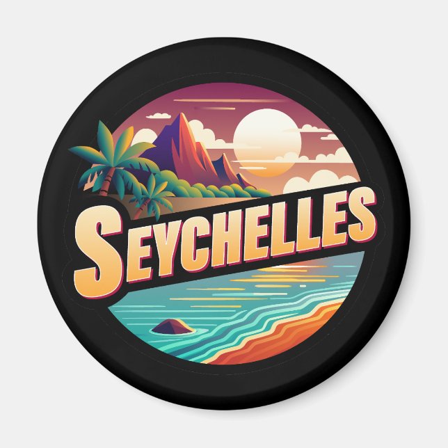 Seychellen Inseln Indischer Ozean Magnet (Vorne)