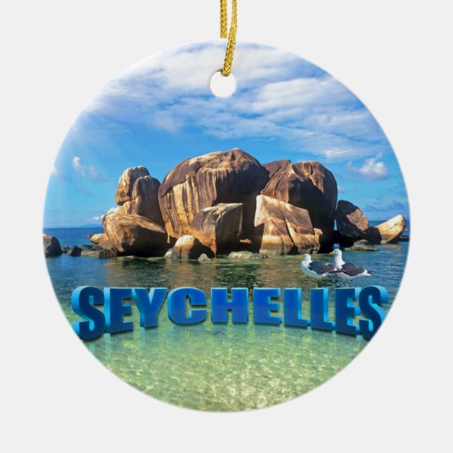 Seychellen Keramikornament (Vorne)