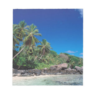 Seychellen, Mahe-Insel, Anse Royale Beach. 2 Notizblock