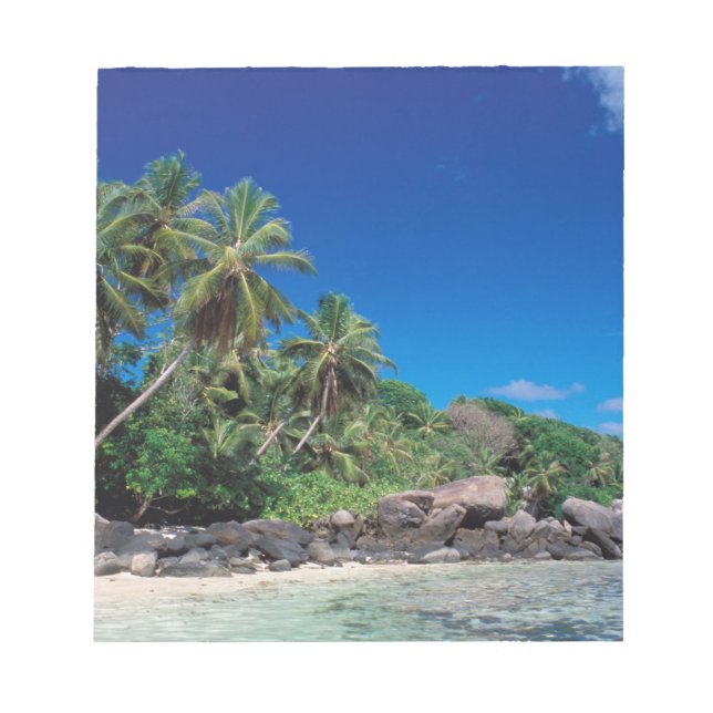 Seychellen, Mahe Island, Anse Royale Beach. 2 Notizblock (Vorderseite)